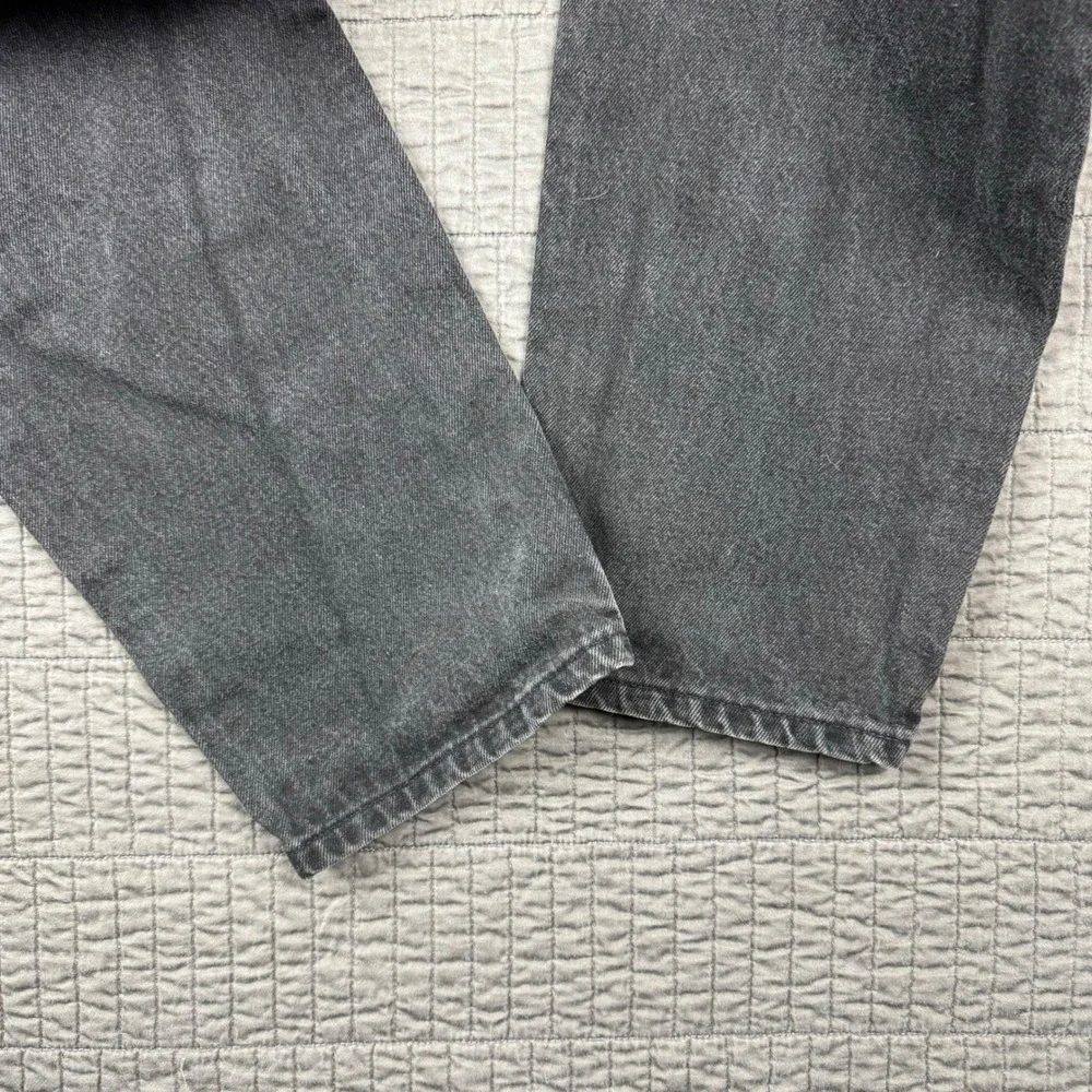 Vtg 90s Levis 550 Orange Tab Jeans Men 36x30 (34x30) Black Relaxed Tapered Denim